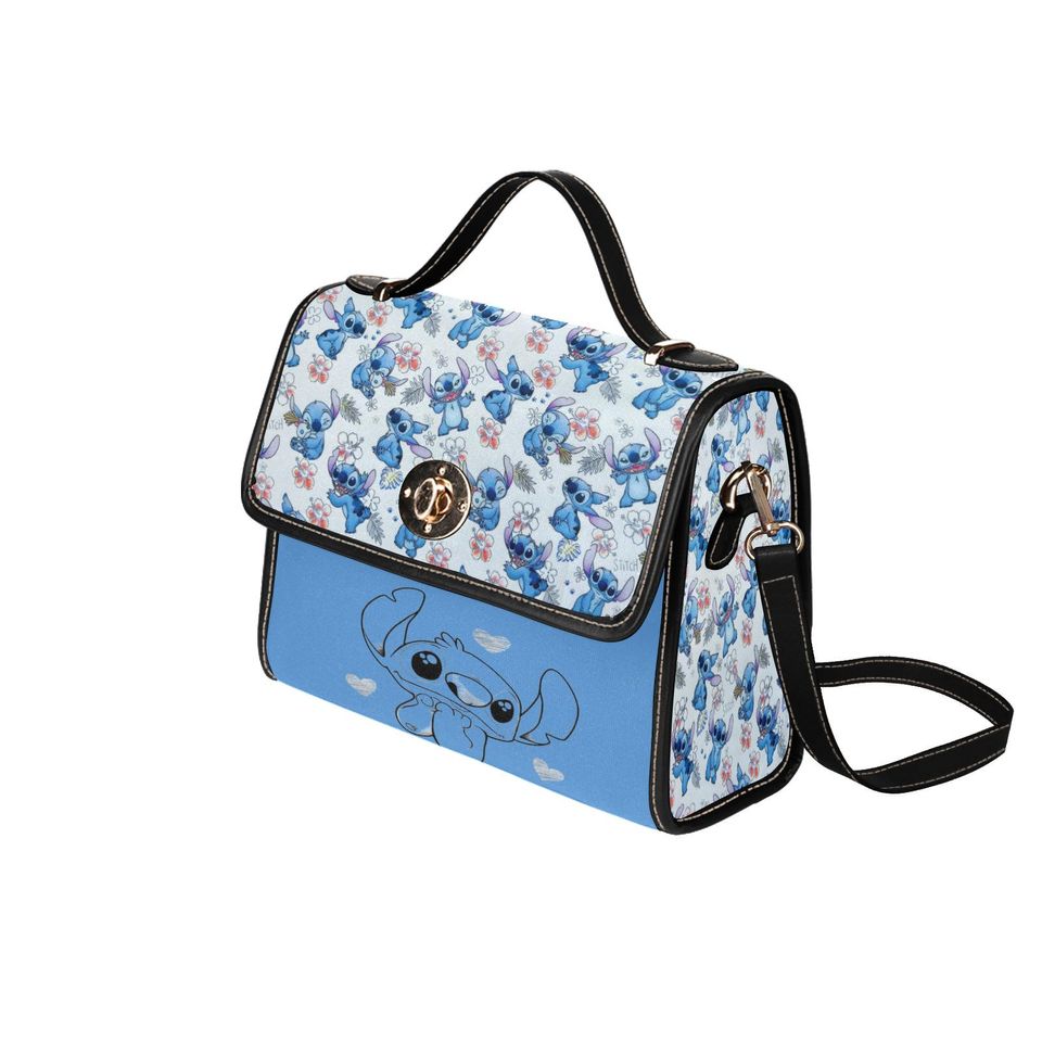Character Stitch Blue Lock bag (black shoulder strap, black edging)