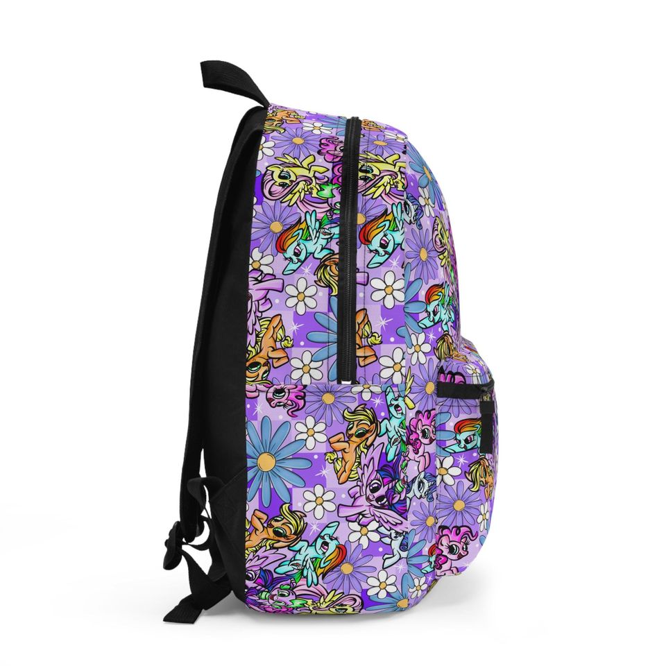 Magic Pony Flower Backpack - Kawaii Pastel Unicorn Style School Bag