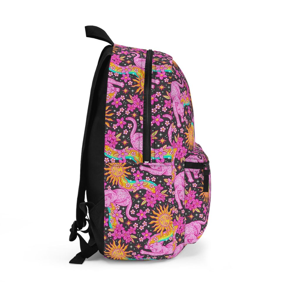 Pink Panther Sun Backpack - Sun & Moon Cosmic Jungle Aesthetic Bag
