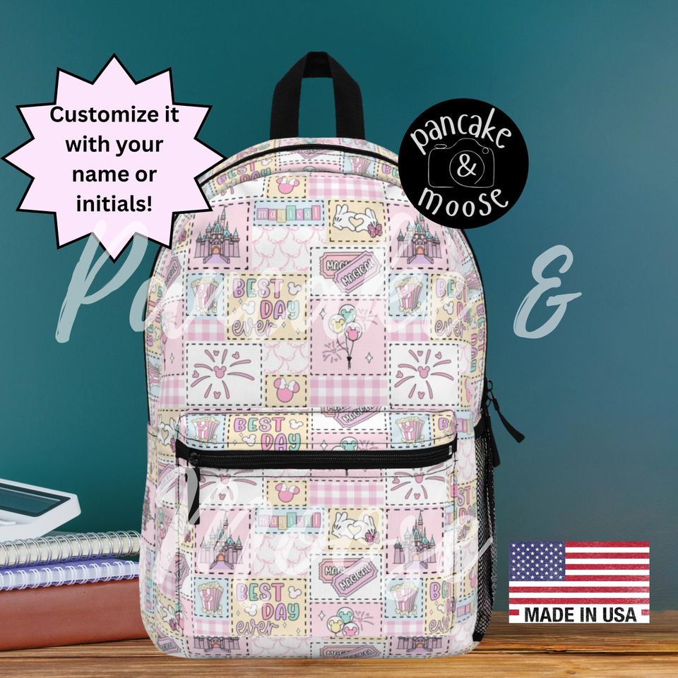 Pastel Theme Park Backpack - Best Day Ever Magical Adventure Bag