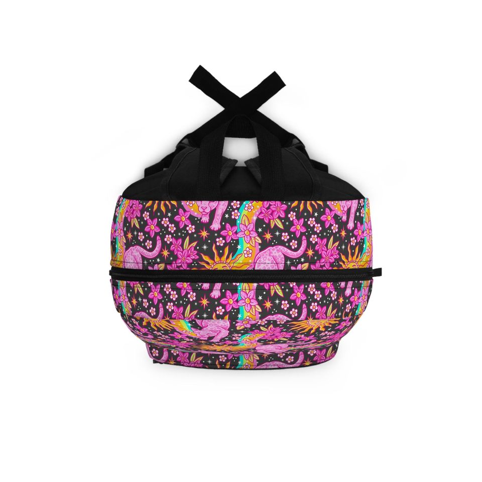 Pink Panther Sun Backpack - Sun & Moon Cosmic Jungle Aesthetic Bag