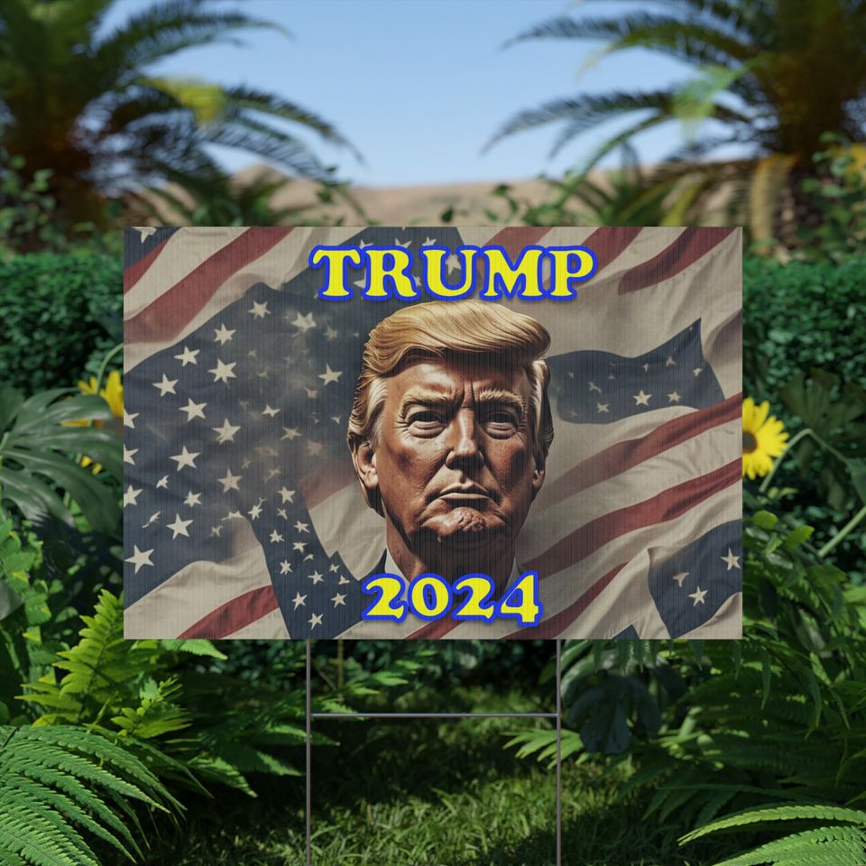 Donald Trump 2024 Plastic Yard Sign