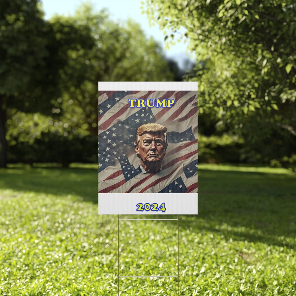 Donald Trump 2024 Plastic Yard Sign