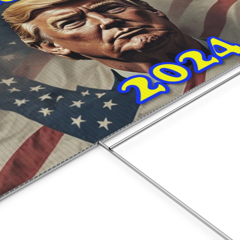 Donald Trump 2024 Plastic Yard Sign