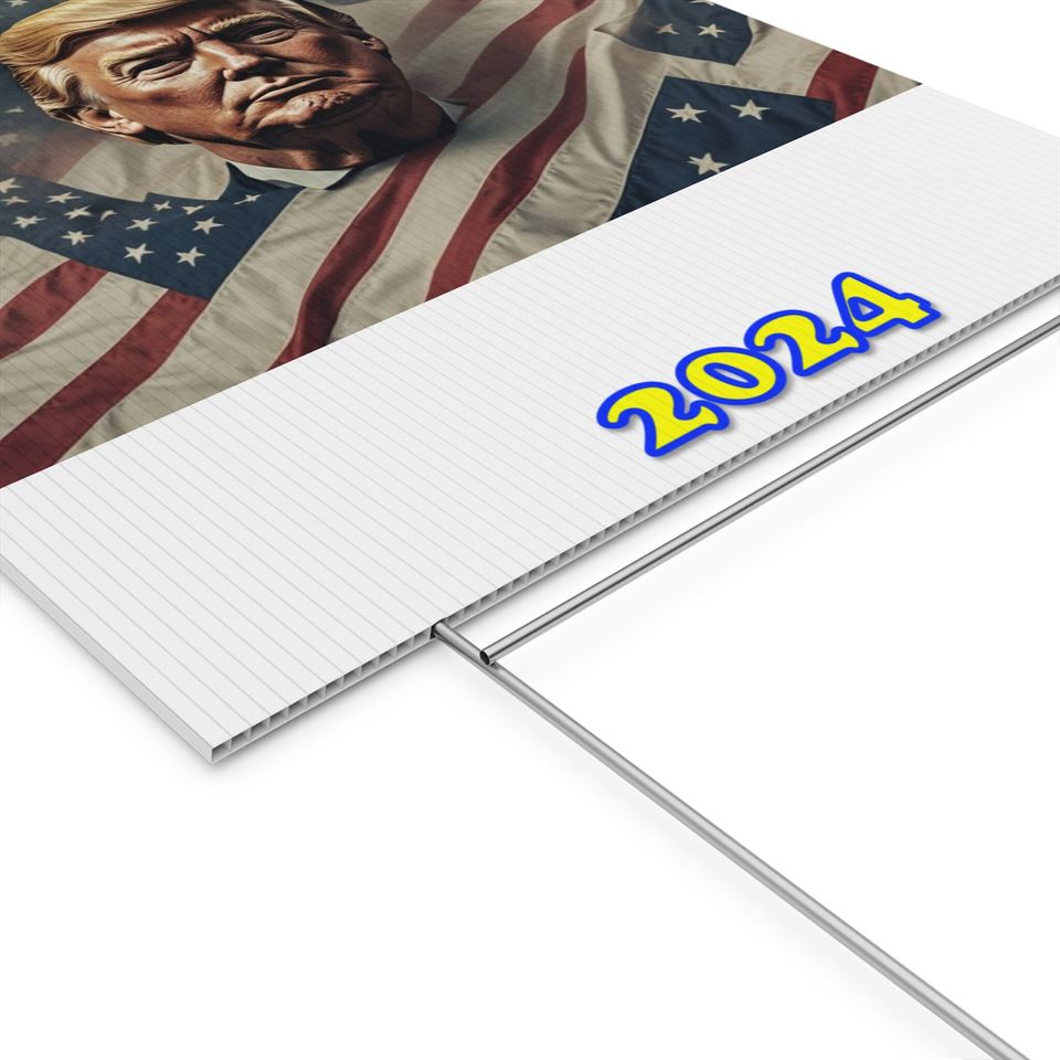 Donald Trump 2024 Plastic Yard Sign