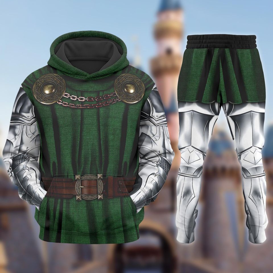 Marvel Doctor Dooom Halloween Costume 3D Hoodie, Doomsday Cosplay Costume