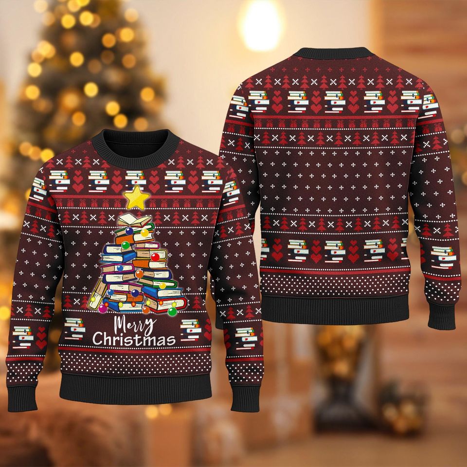 Christmas Tree And Christmas Light Ugly Christmas Sweater