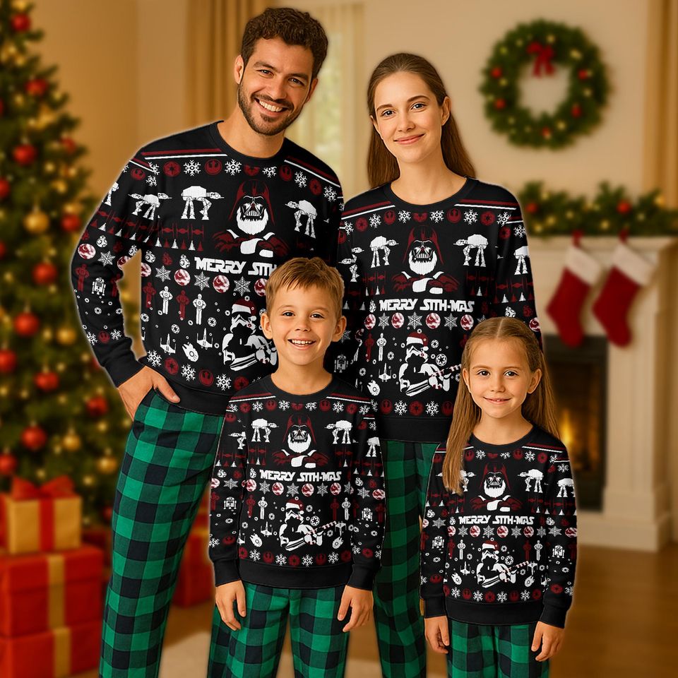 Star Wars Christmas Ugly Sweater, Merry Sith-Mas Sweatshirt, Darth Vader Xmas Shirt, Galaxy's Edge Shirt, Christmas Gift For Men Women Kid
