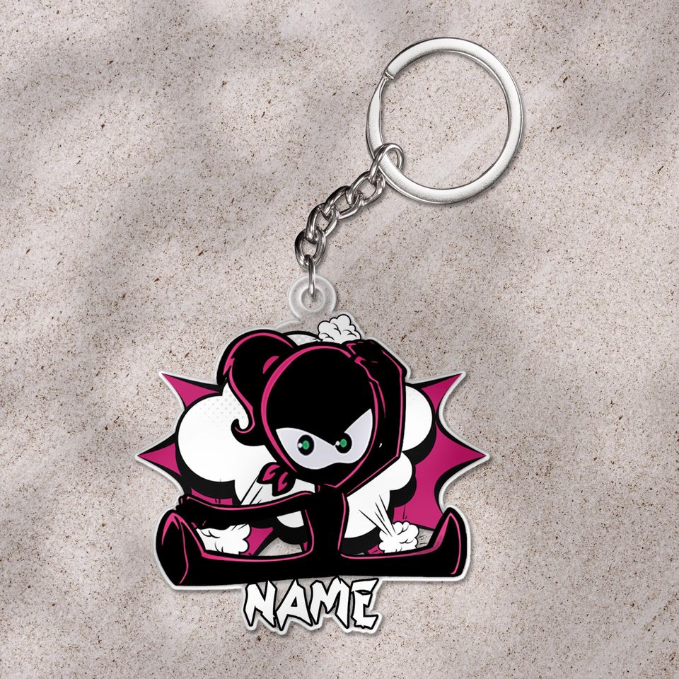 Custom Ninja Kidz keychain, Ninja Kidz Warrior keychain, Ninja Warrior