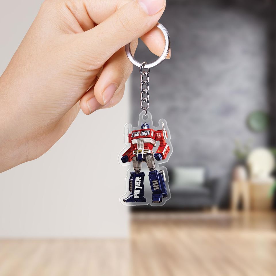 Custom Transformers Christmas Keychain/Optimus Prime Autobots Keychain