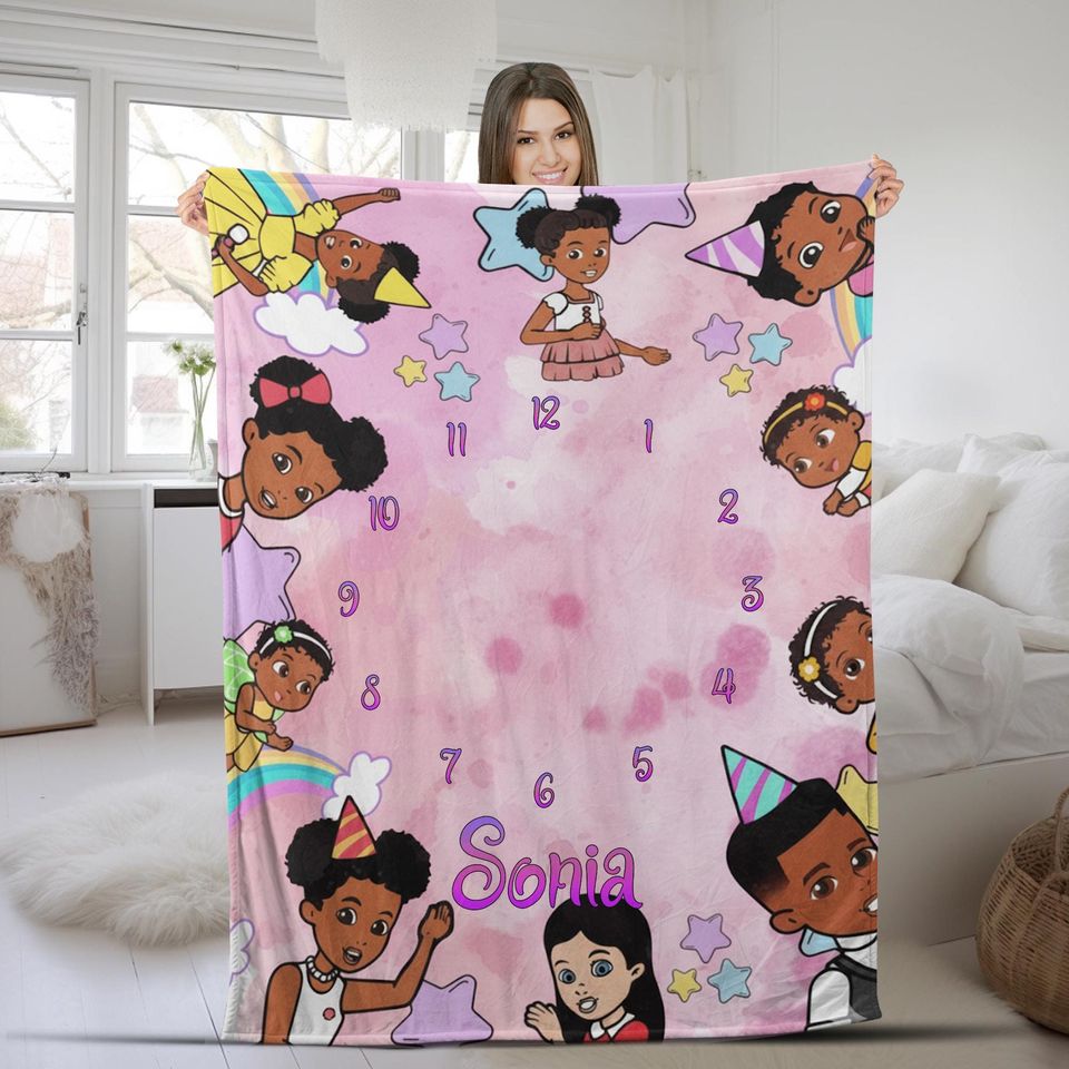 Custom Gracie's Corner Milestone Blanket, Gracie's Corner Blanket