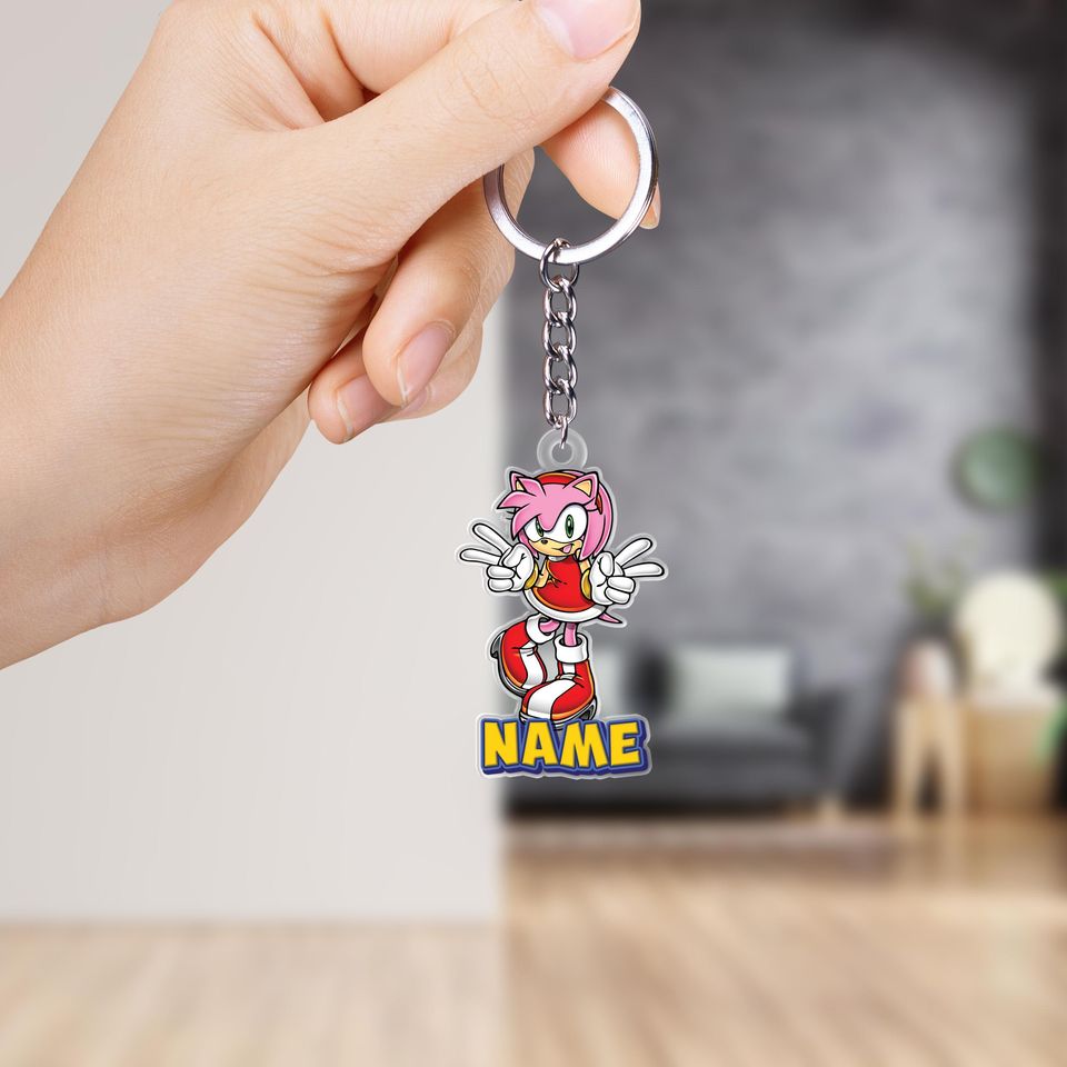 Custom Sonic keychain, Sonic The Hedgehog 2025, Sonic And Friends Christmas