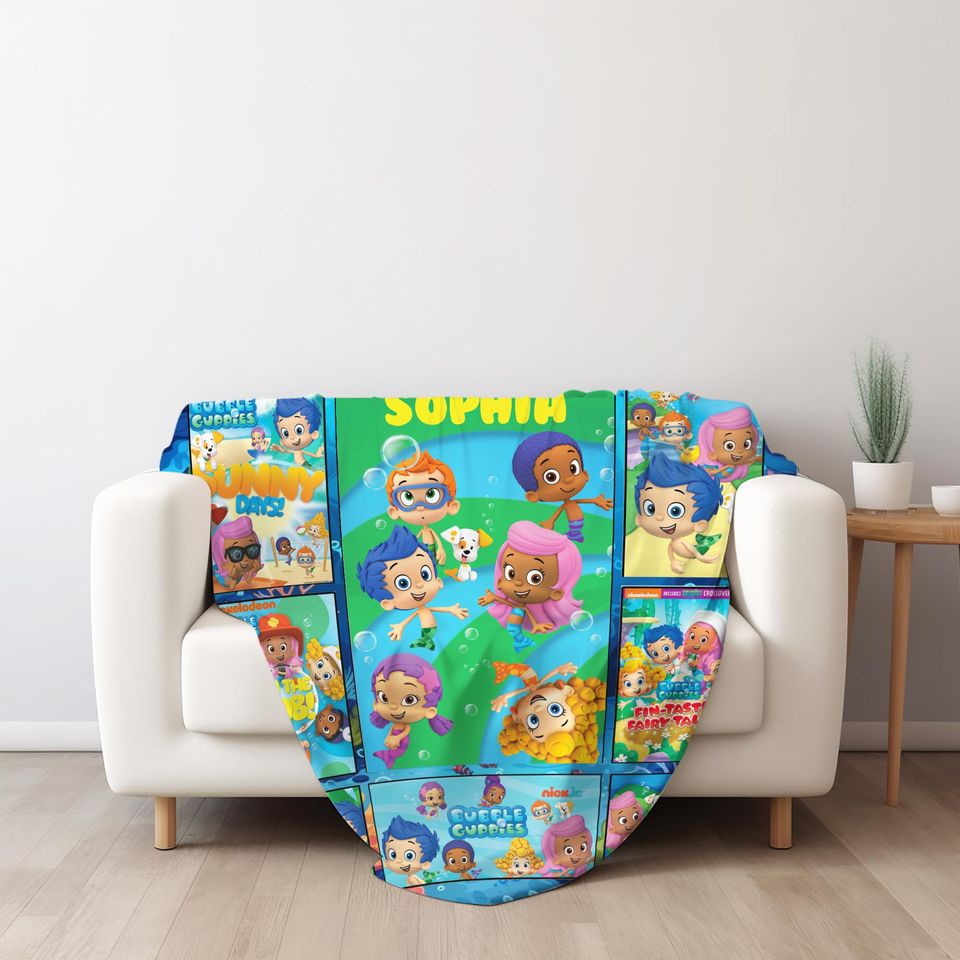 Bubble Guppies Blanket, Bubble Guppies Blanket, Bubble Guppies Characters Molly Goby