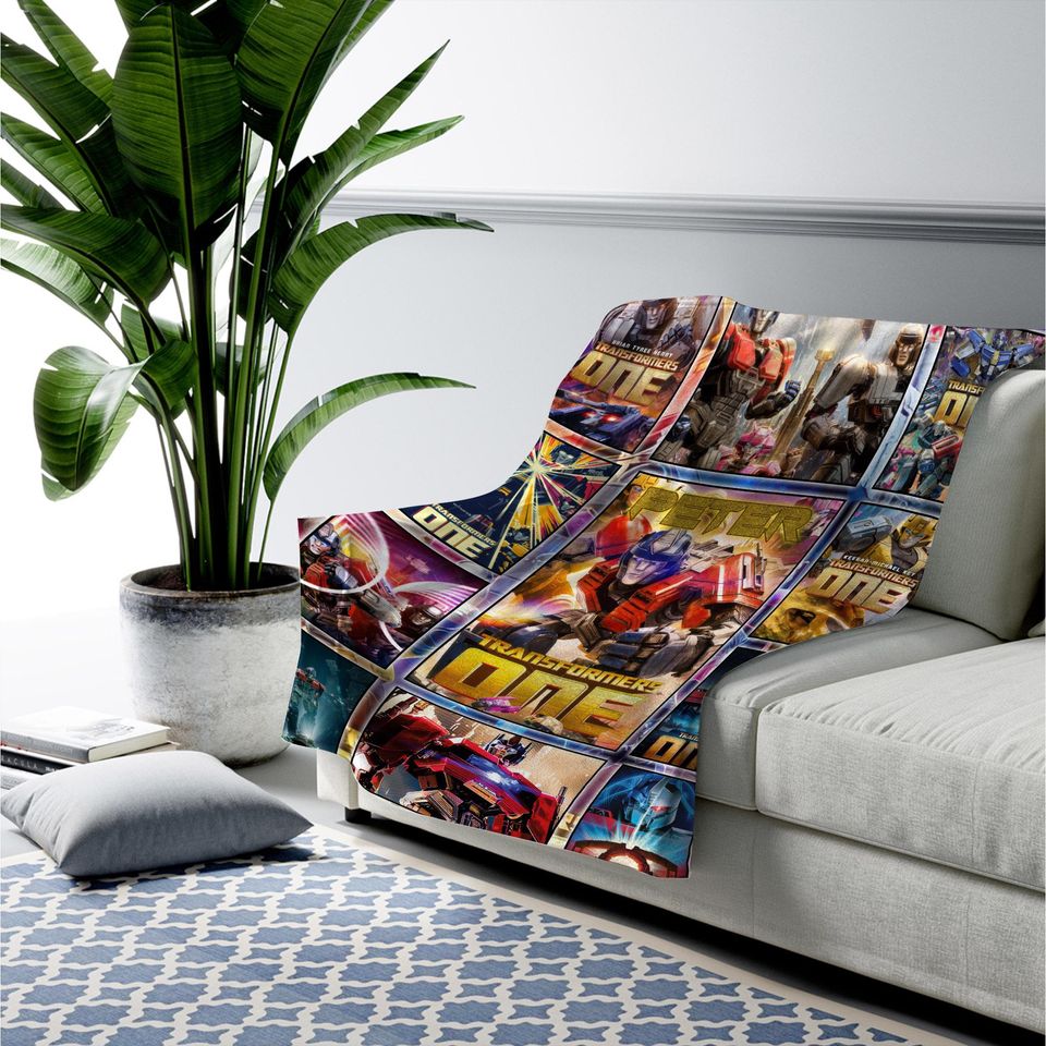 Transformer One Blanket, Optimus Prime Robot Blankets, Boy Bed Room Blanket