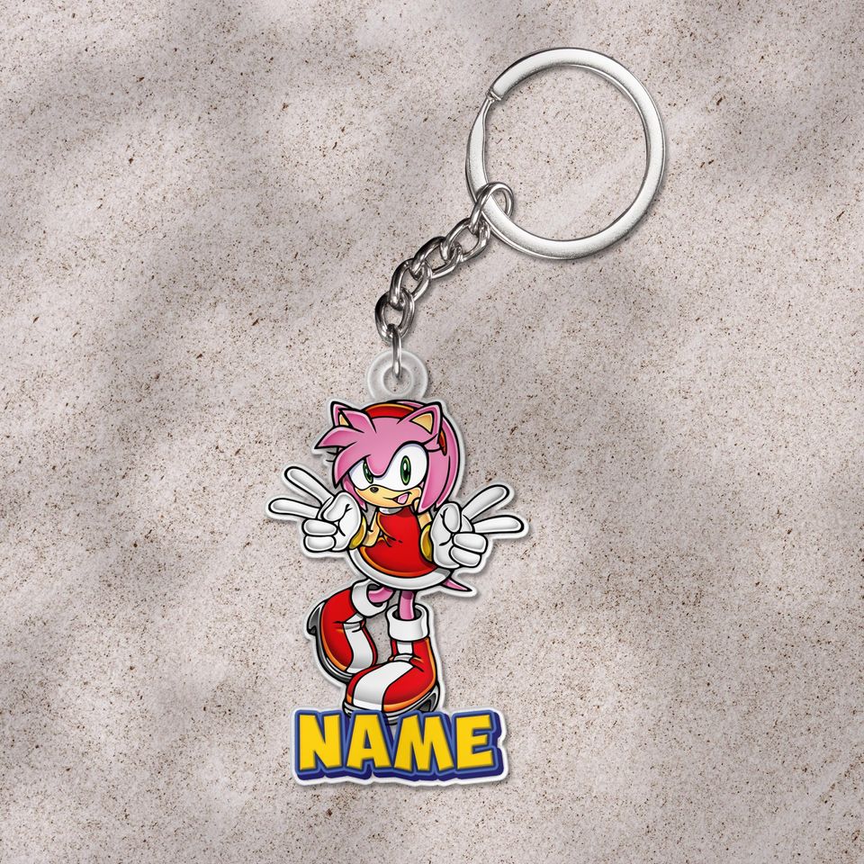 Custom Sonic keychain, Sonic The Hedgehog 2025, Sonic And Friends Christmas