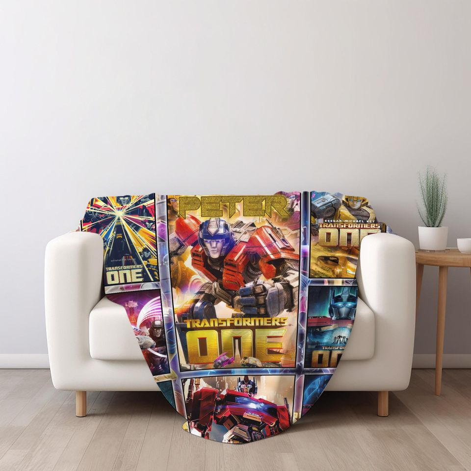 Transformer One Blanket, Optimus Prime Robot Blankets, Boy Bed Room Blanket