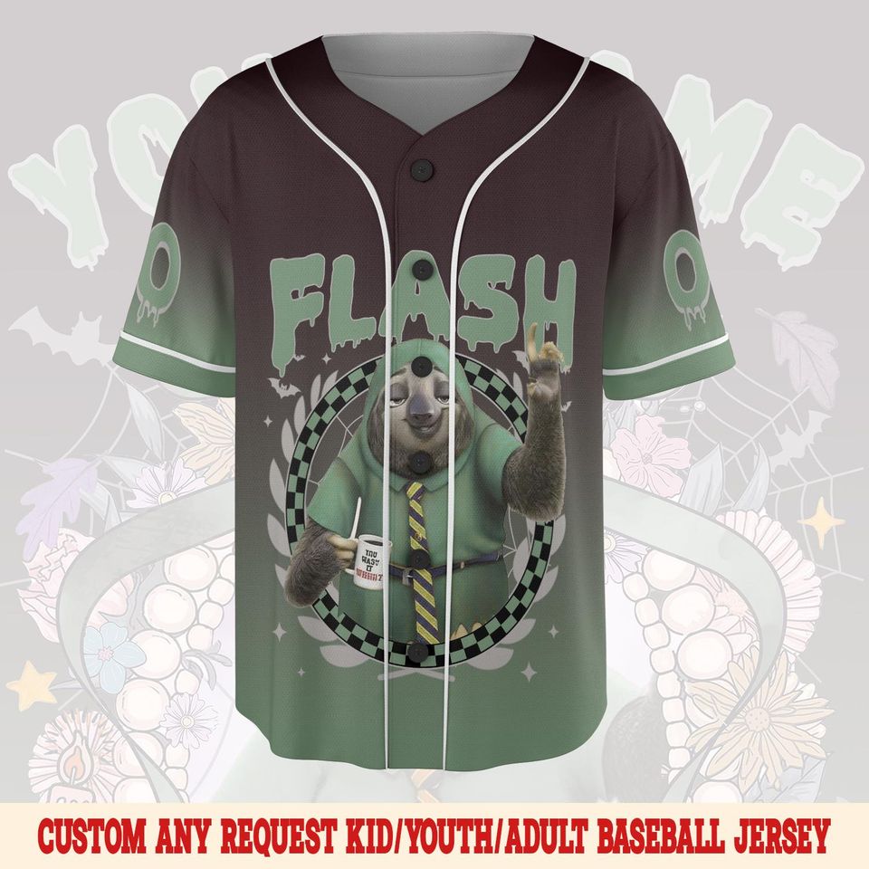 Custom Disney Zootopia Character Baseball Jersey, Halloween Party 2025