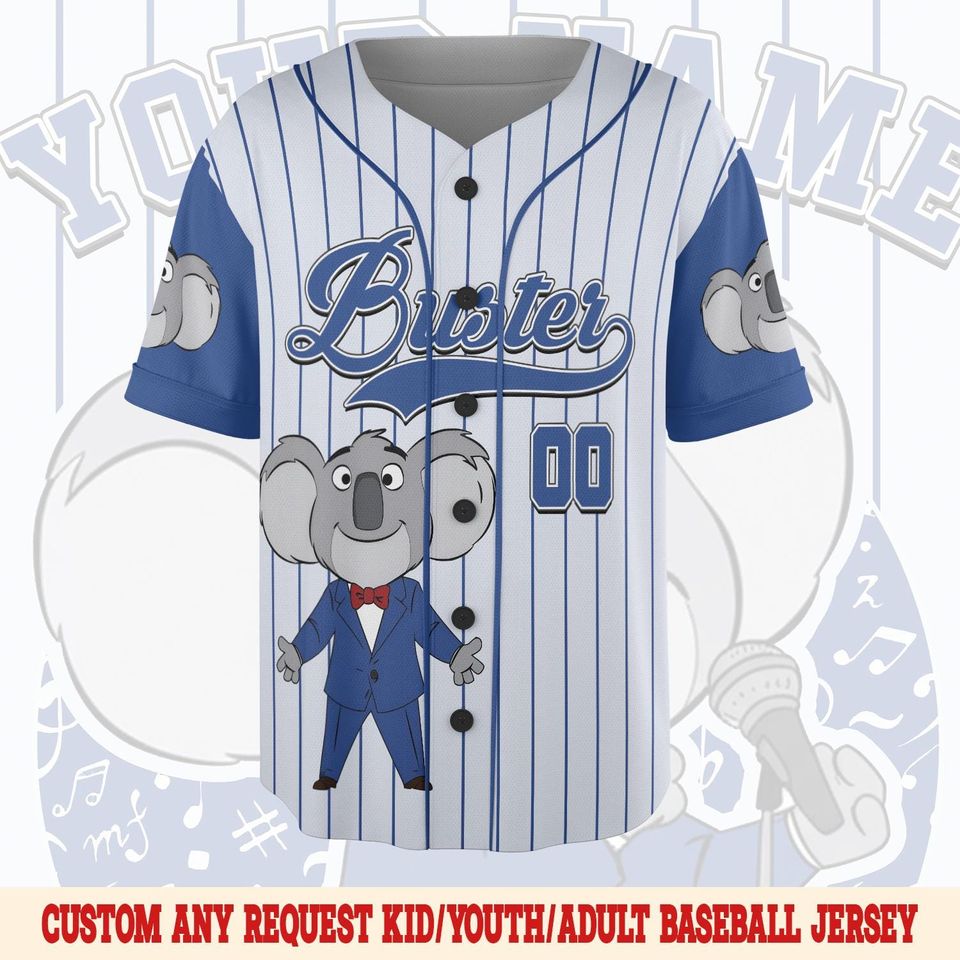Custom Sing Movie Baseball Jersey | Personalized Team Jersey