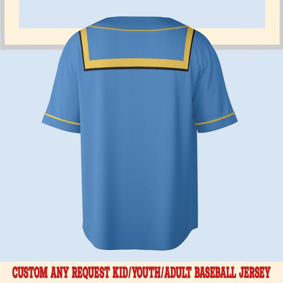 Custom Disney Donald Duck Baseball Jersey