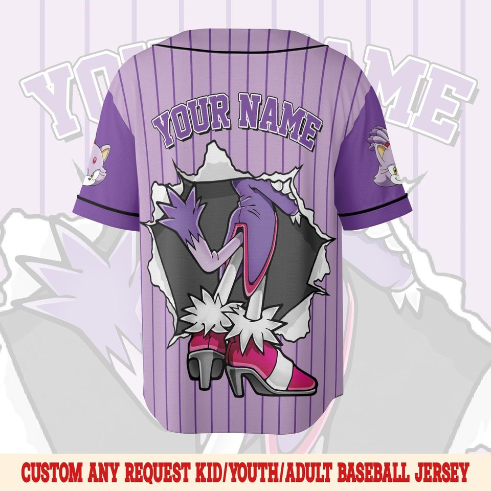 Custom Sonic Halloween Baseball Jersey, Sonic the Hedgehog Jersey
