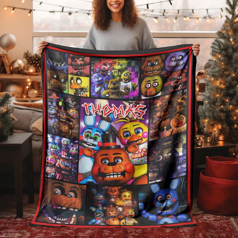 Customized Five Nights At Freddy's Blanket/FNAF Blanket/FNAF Baby Blanket