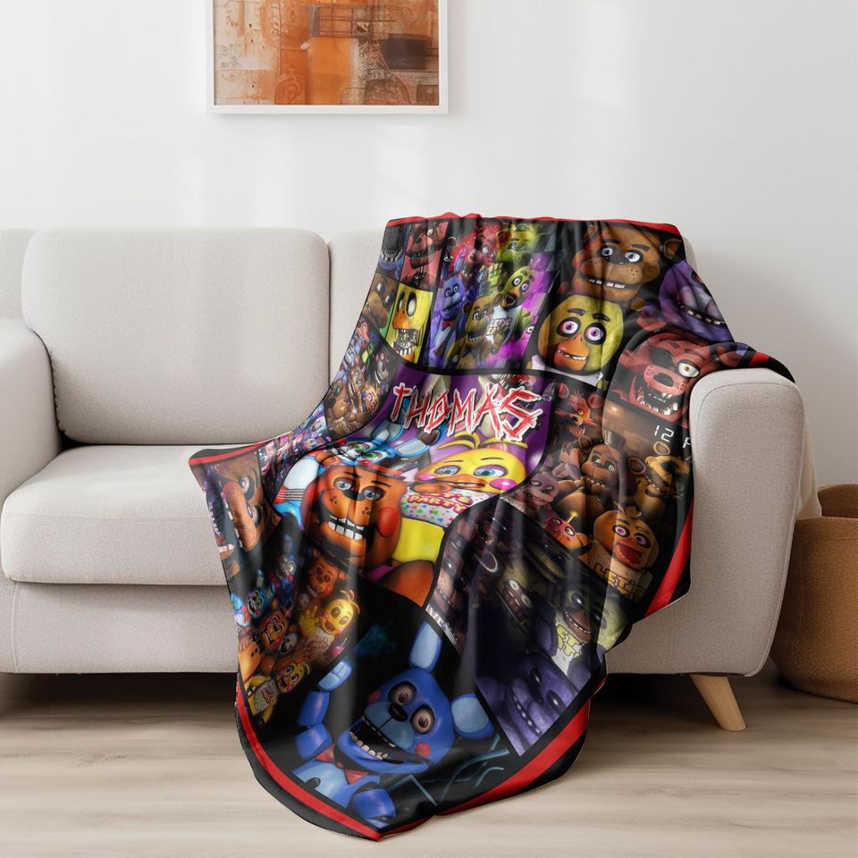 Customized Five Nights At Freddy's Blanket/FNAF Blanket/FNAF Baby Blanket