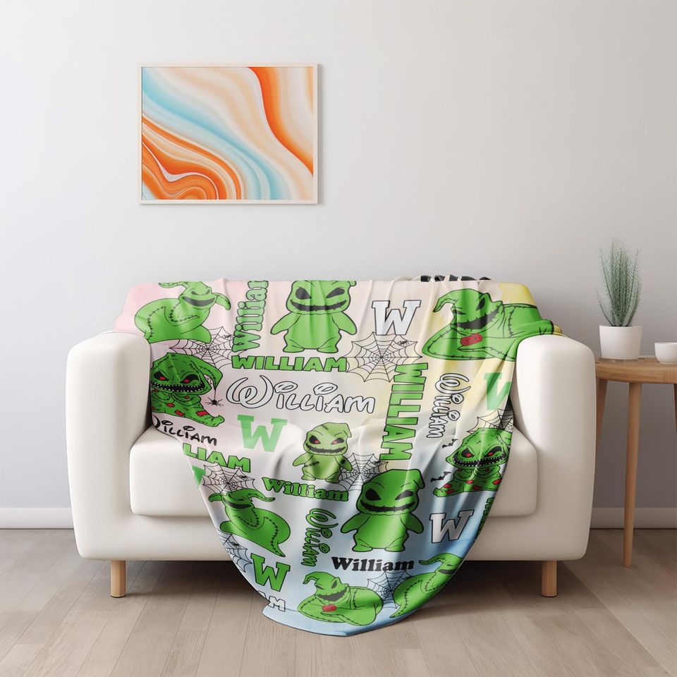 Custom Oogie Boogie Blanket, Nightmare Before Christmas Blanket