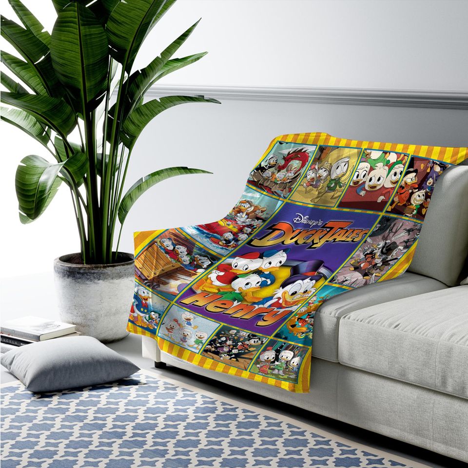 Ducktales Woven Blanket, Huey Dewey And Louie Fleece Blanket