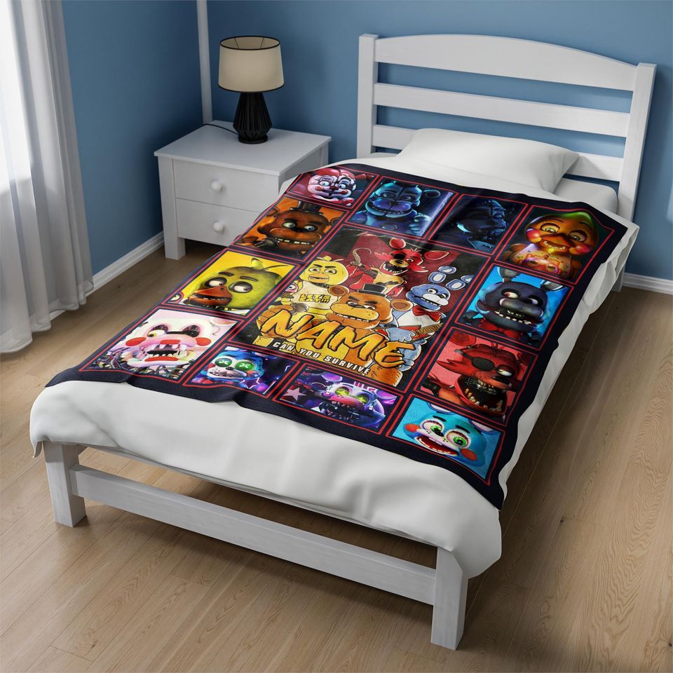 Customized Five Nights At Freddy's Blanket/FNAF Blanket/FNAF Baby Blanket