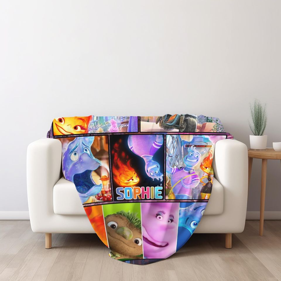 Elemental Blanket/Fire And Water Ember And Wade Fleece Blanket