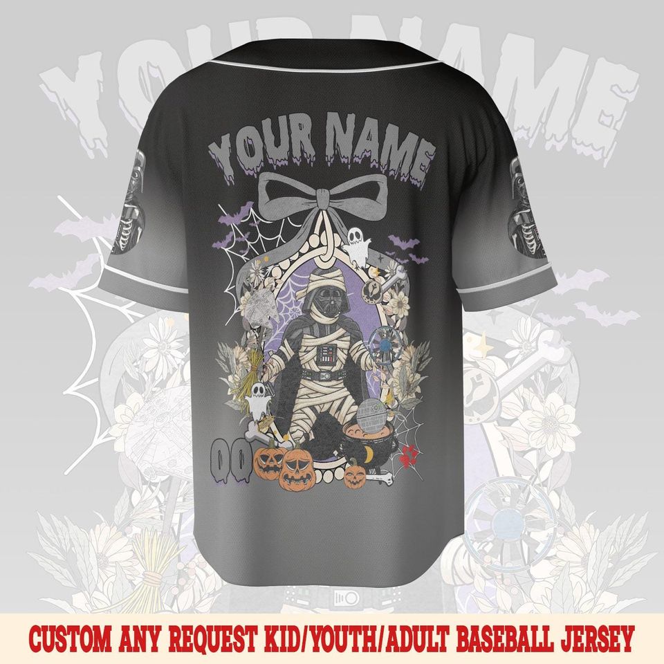 Personalized Disney Star War Characters Halloween Baseball Jersey
