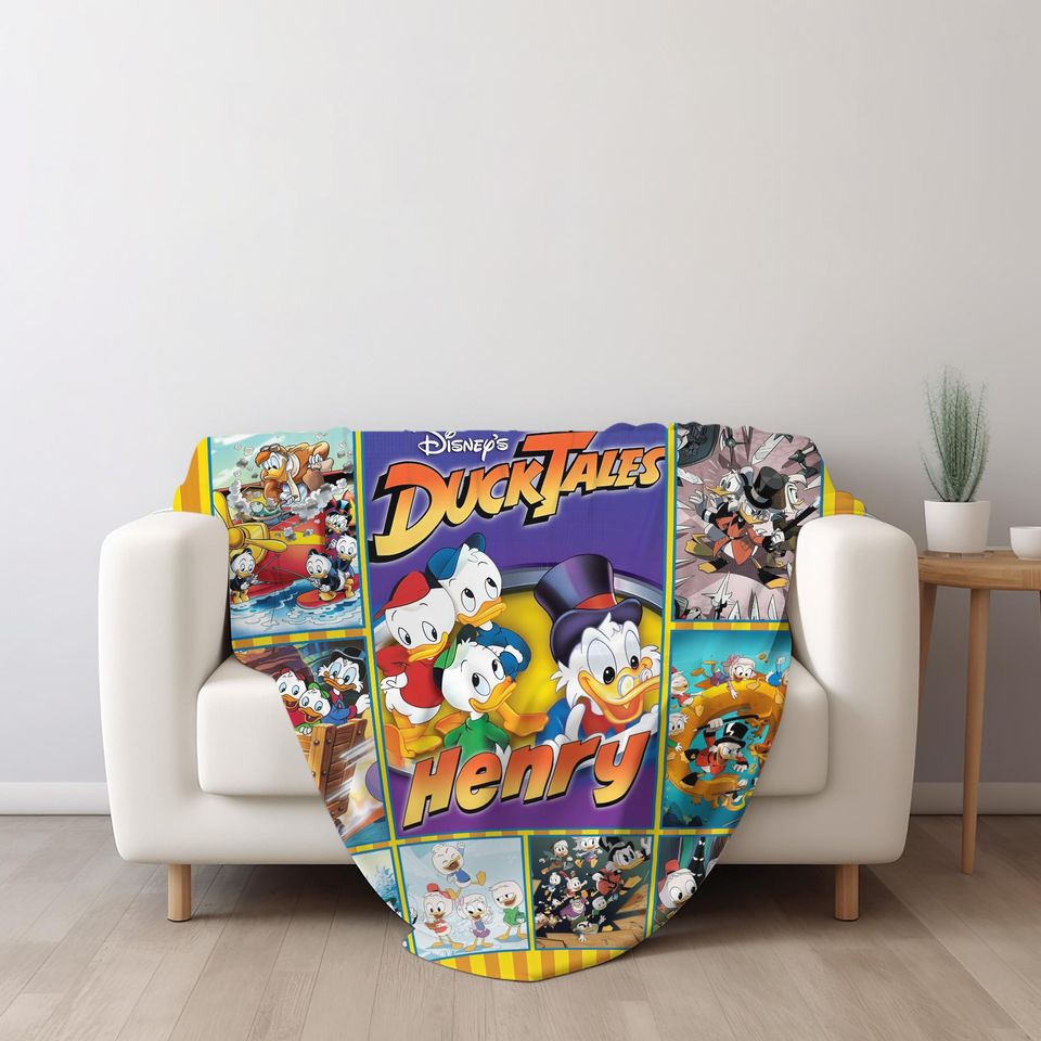 Ducktales Woven Blanket, Huey Dewey And Louie Fleece Blanket