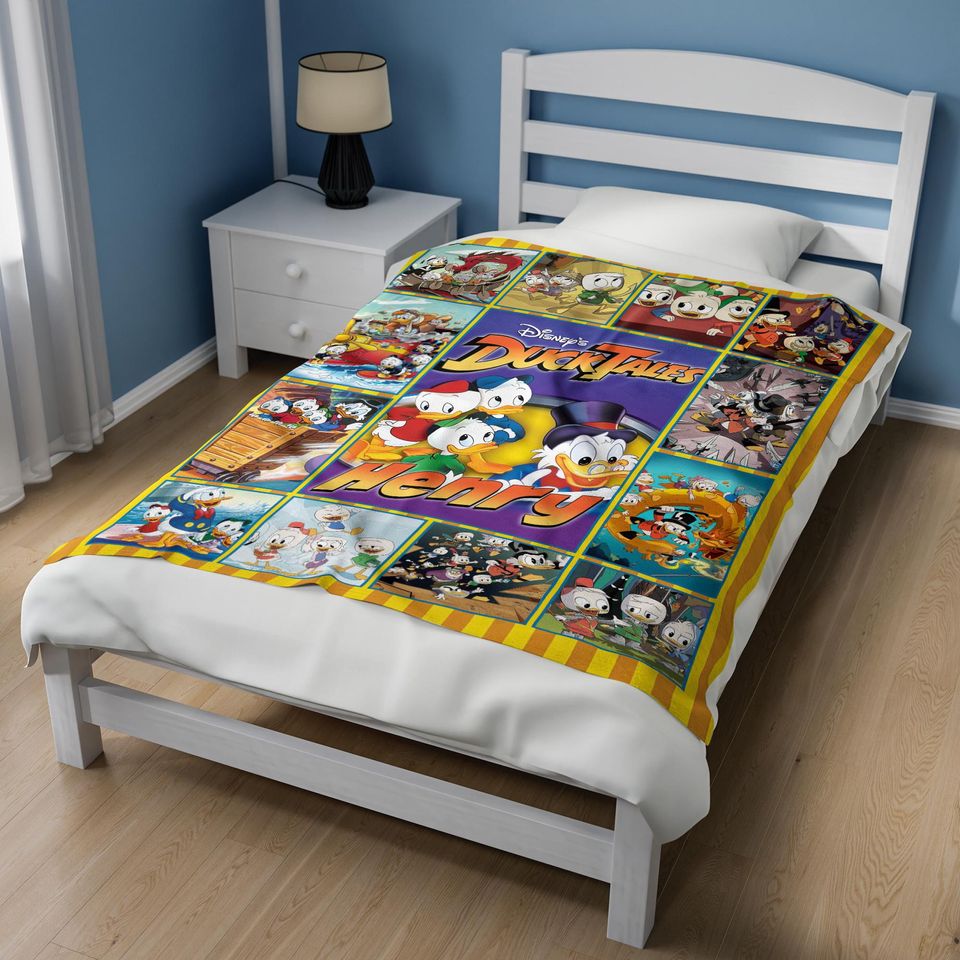 Ducktales Woven Blanket, Huey Dewey And Louie Fleece Blanket