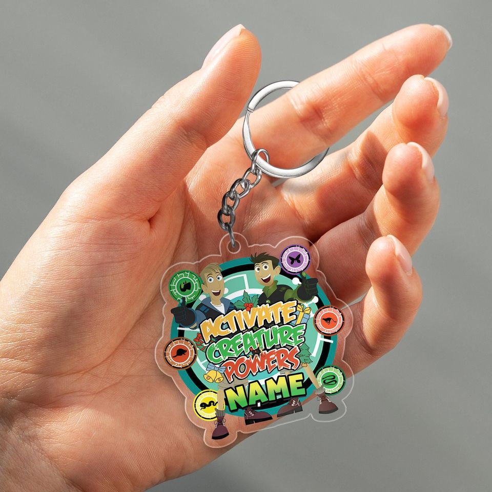 Wild Kratts Christmas Keychain, Wild Kratts 2025 Keychain, Custom Keychain