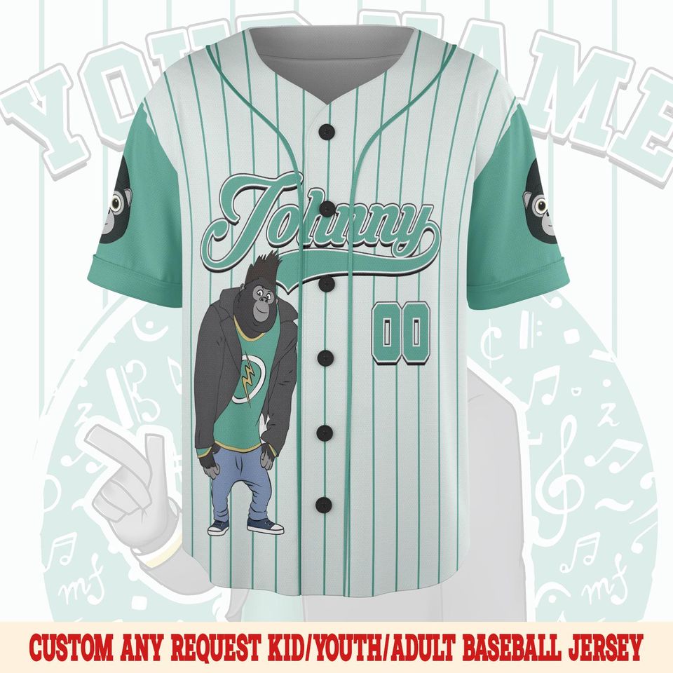 Custom Sing Movie Baseball Jersey | Personalized Team Jersey