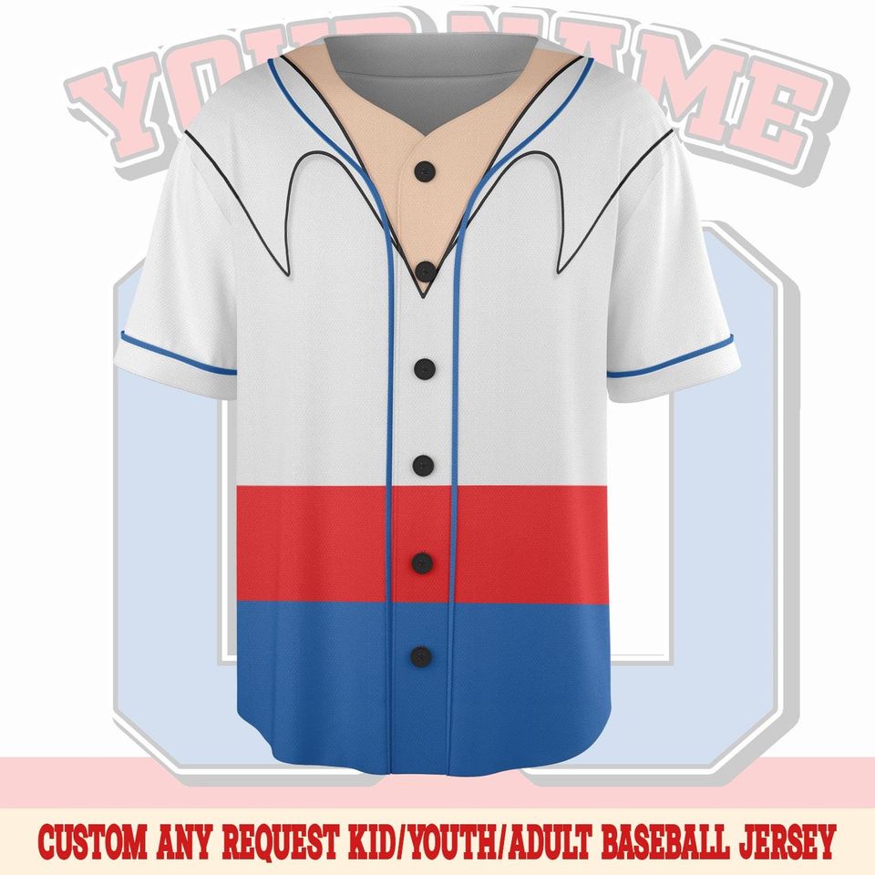 The Little Mermaid Halloween Costume 3D Baseball Jersey