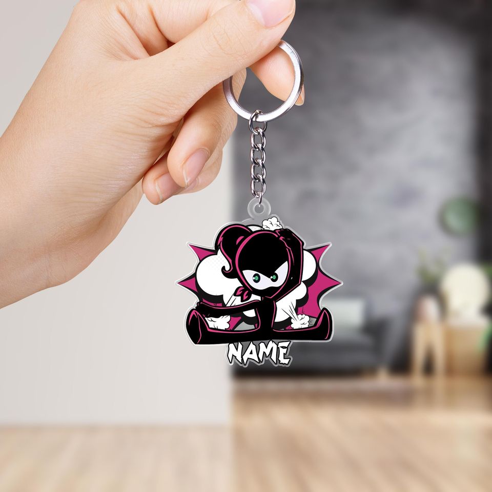 Custom Ninja Kidz keychain, Ninja Kidz Warrior keychain, Ninja Warrior
