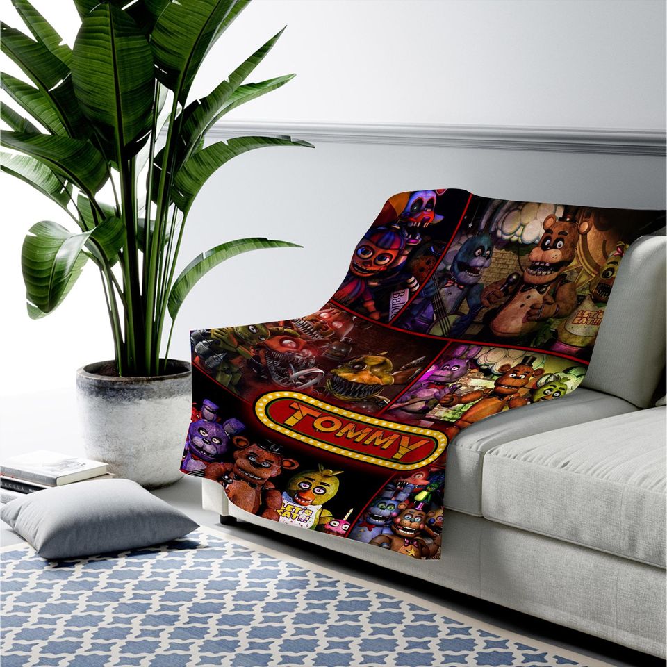 Customized Five Nights at Freddy's Blanket, FNAF Blanket, FNAF Baby Blanket