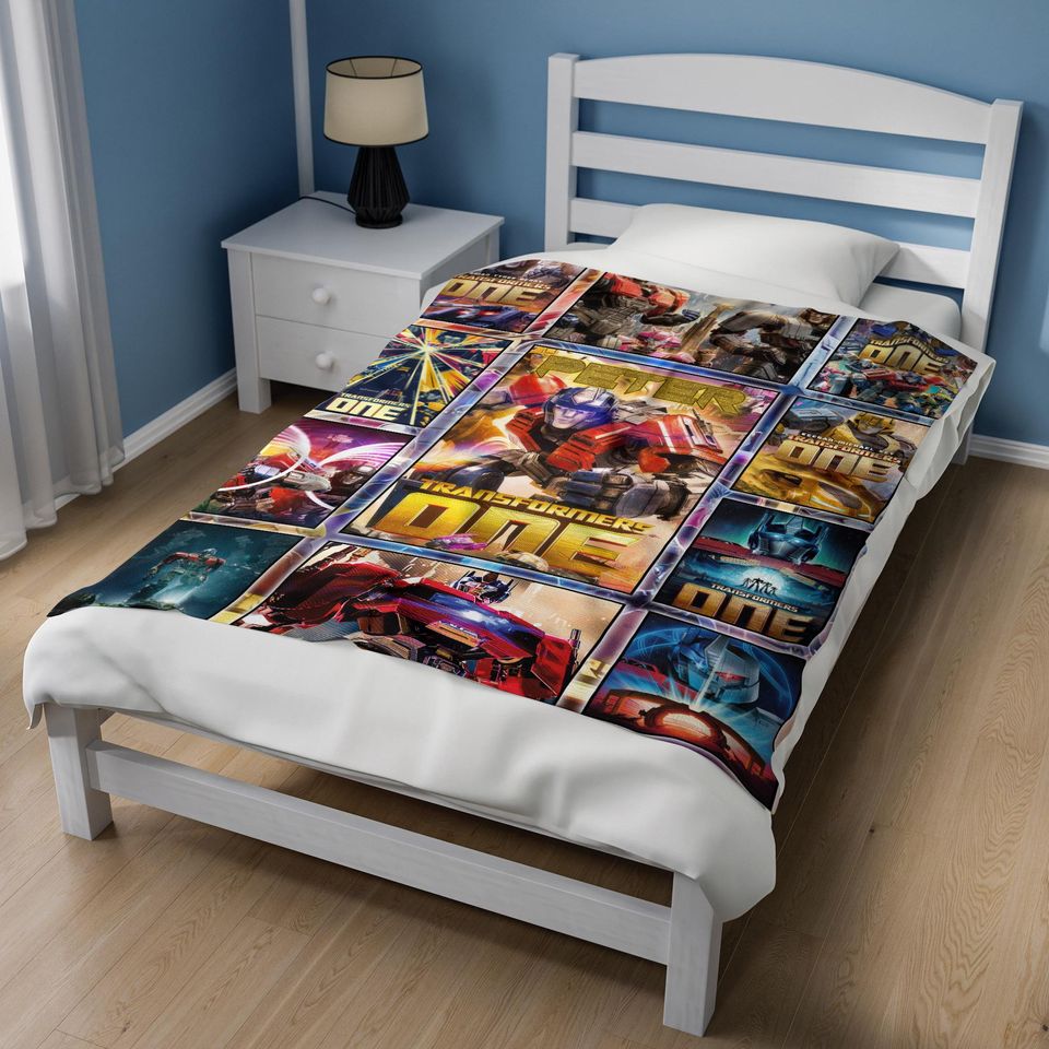 Transformer One Blanket, Optimus Prime Robot Blankets, Boy Bed Room Blanket