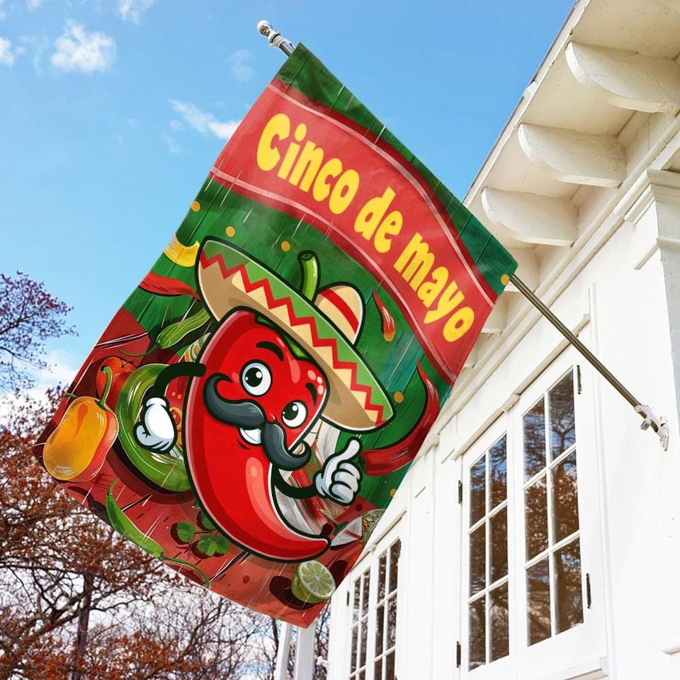 Amigo Chili Cinco de Mayo Garden Flag