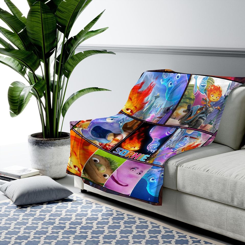 Elemental Blanket/Fire And Water Ember And Wade Fleece Blanket