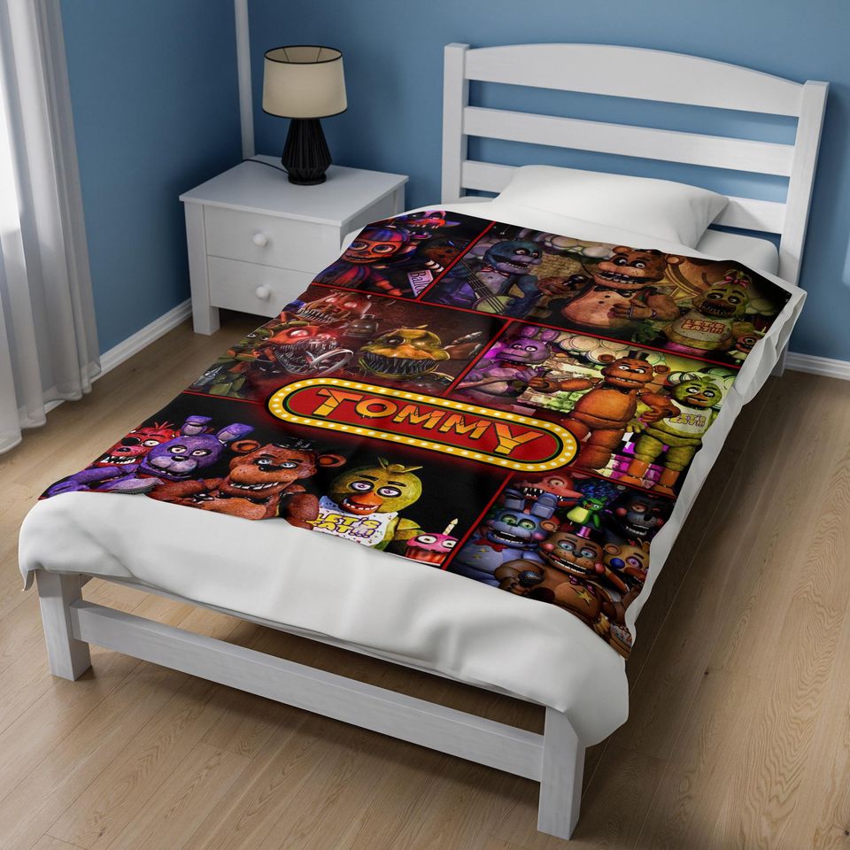 Customized Five Nights at Freddy's Blanket, FNAF Blanket, FNAF Baby Blanket