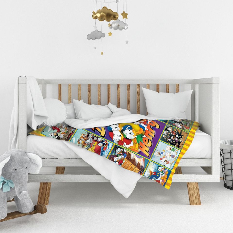 Ducktales Woven Blanket, Huey Dewey And Louie Fleece Blanket