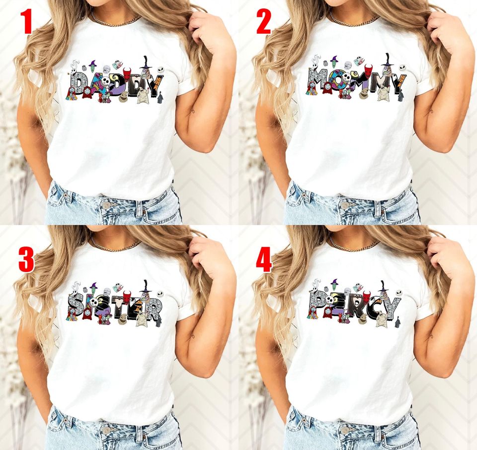 Custom Name Nightmare Before Christmas Shirt, Jack Skellington Oogie Boogie Bash