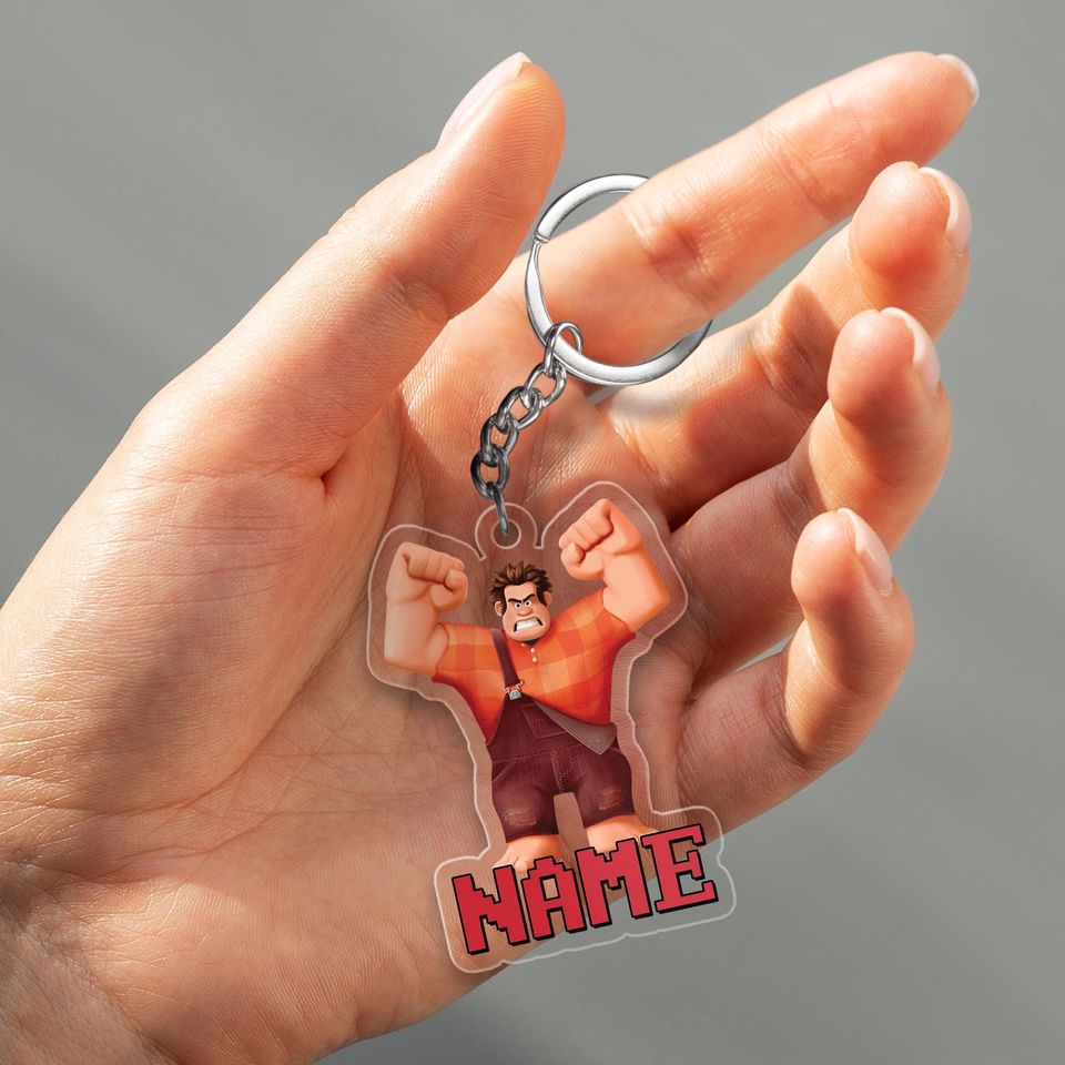 Personalized Wreck-It Ralph Keychain/Wreck-It Ralph Keychain