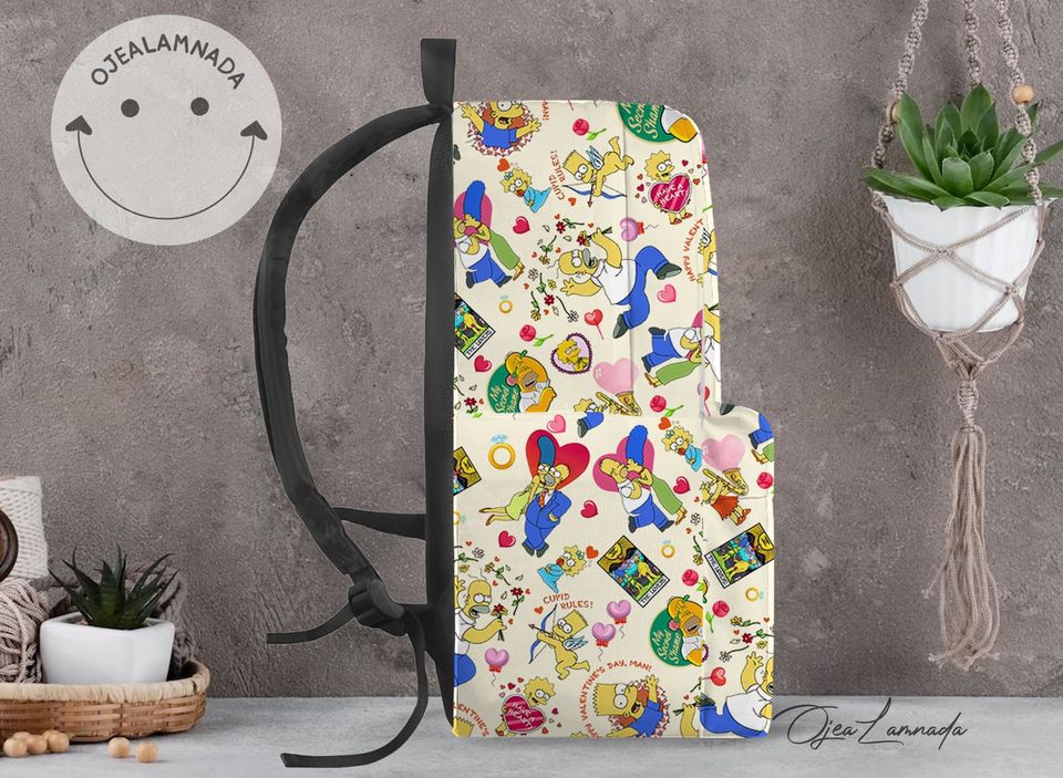 The Simpsons Family Backpack, The Simpsons Back to School Backpack, Kid School Backpack, Backpack Gift
