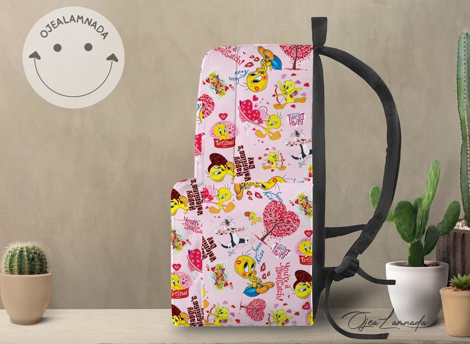 Tweety Bird Backpack, Tweety Bird Back to School Backpack, Kid School Backpack, Backpack Gift