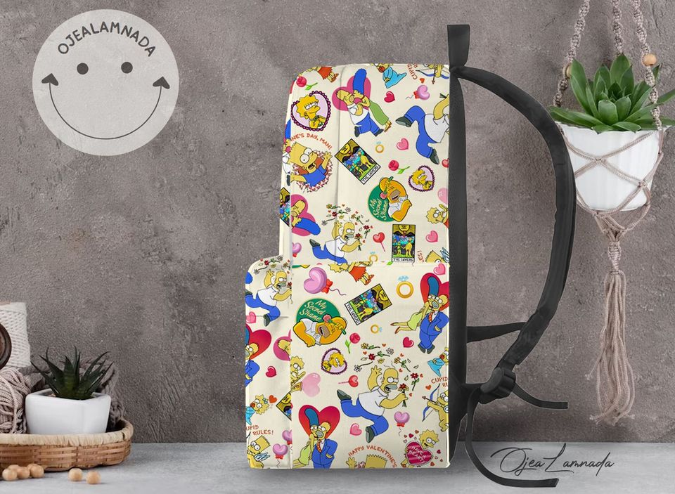 The Simpsons Family Backpack, The Simpsons Back to School Backpack, Kid School Backpack, Backpack Gift