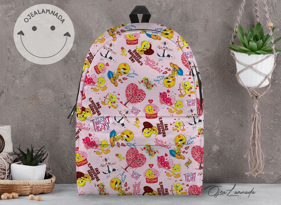 Tweety Bird Backpack, Tweety Bird Back to School Backpack, Kid School Backpack, Backpack Gift