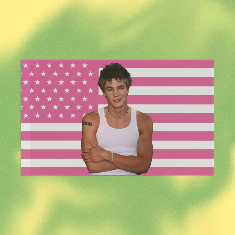 Chad Michael Murray Flag, Polyester Organza Dorm Decor